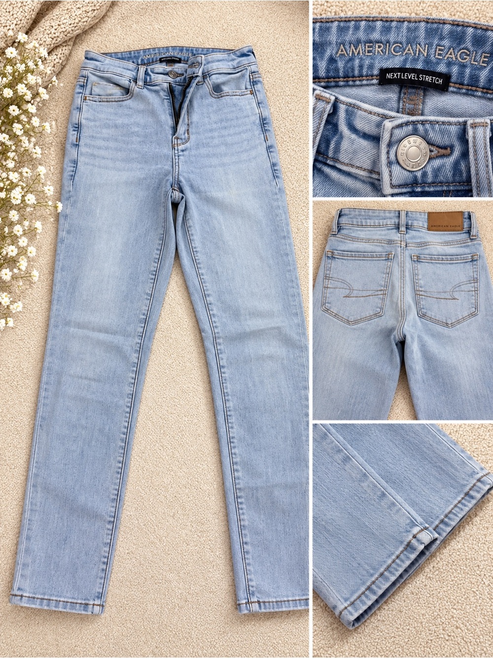 American eagle skinny stretchy jeans